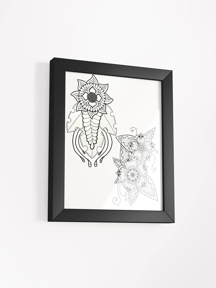 Symmetrical Floral Mandalas Framed Poster product image (33)