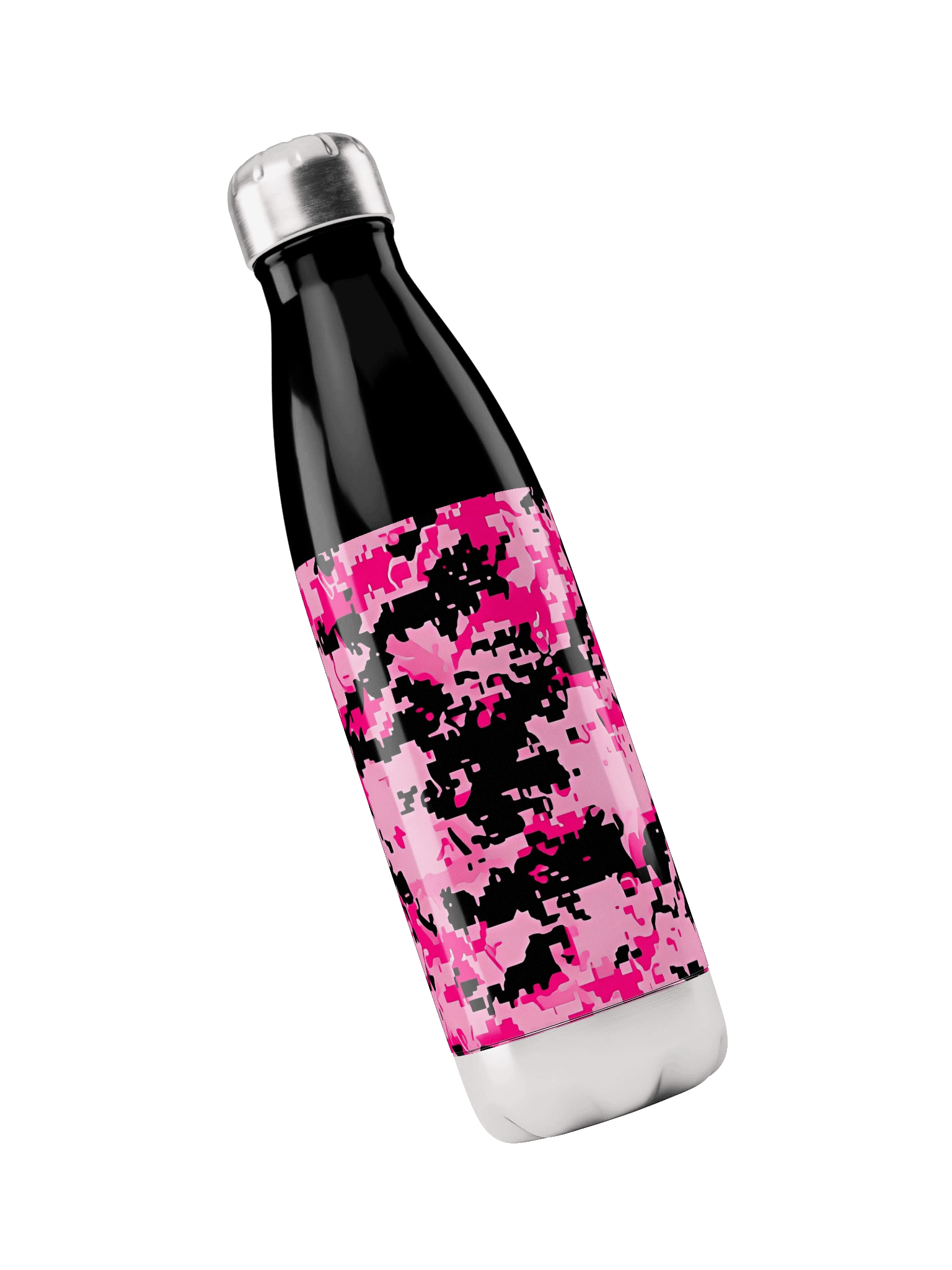 Pink Camo Stainless Steel Water Bottle product image (3)