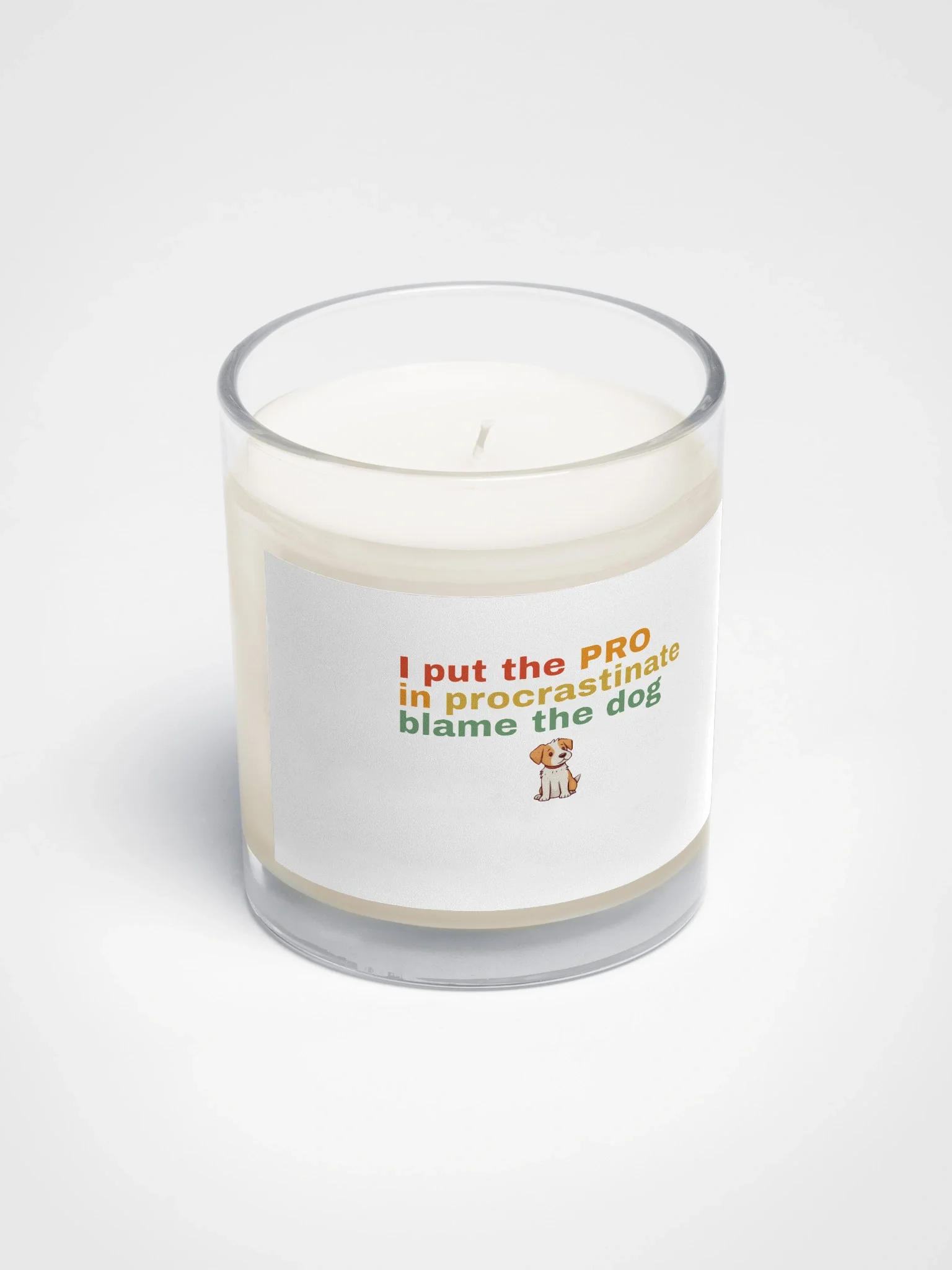 Procrastinate not Pro Soy Wax Candle product image (2)