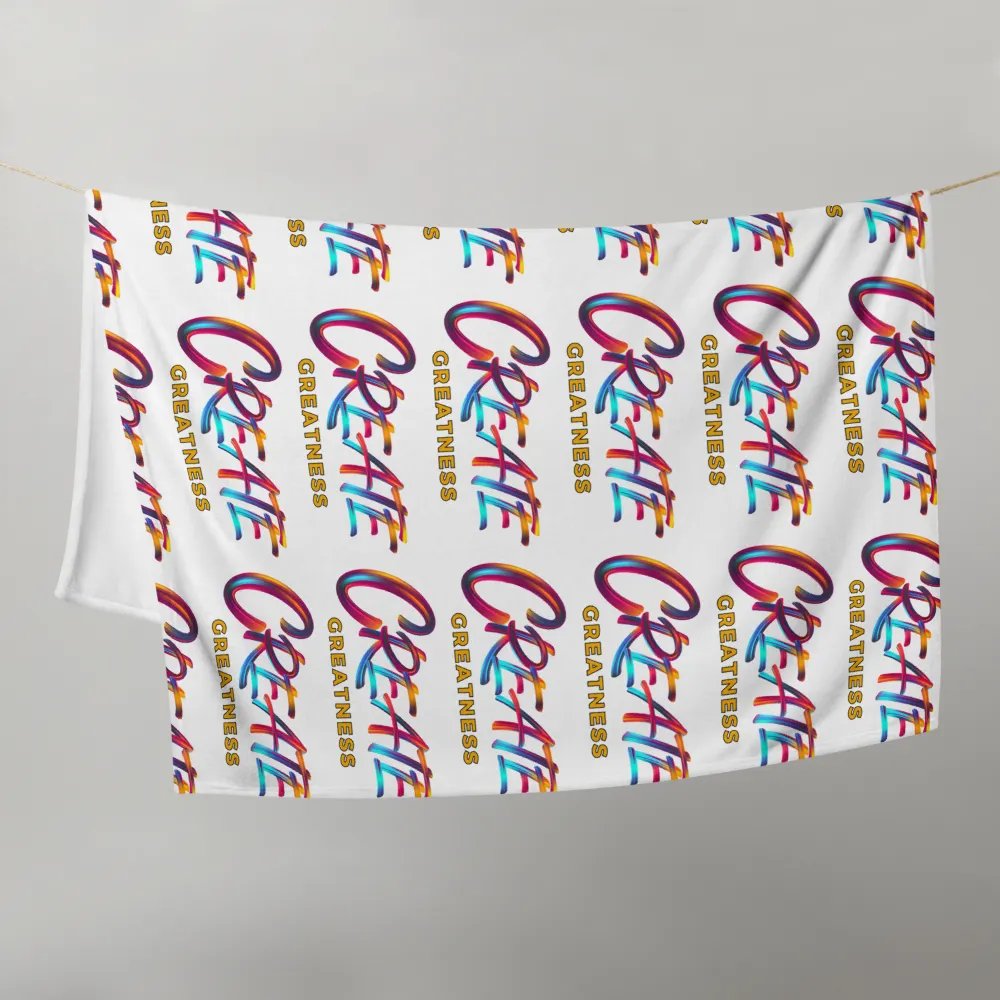Create Greatness Patterned Throw Blanket product image (9)