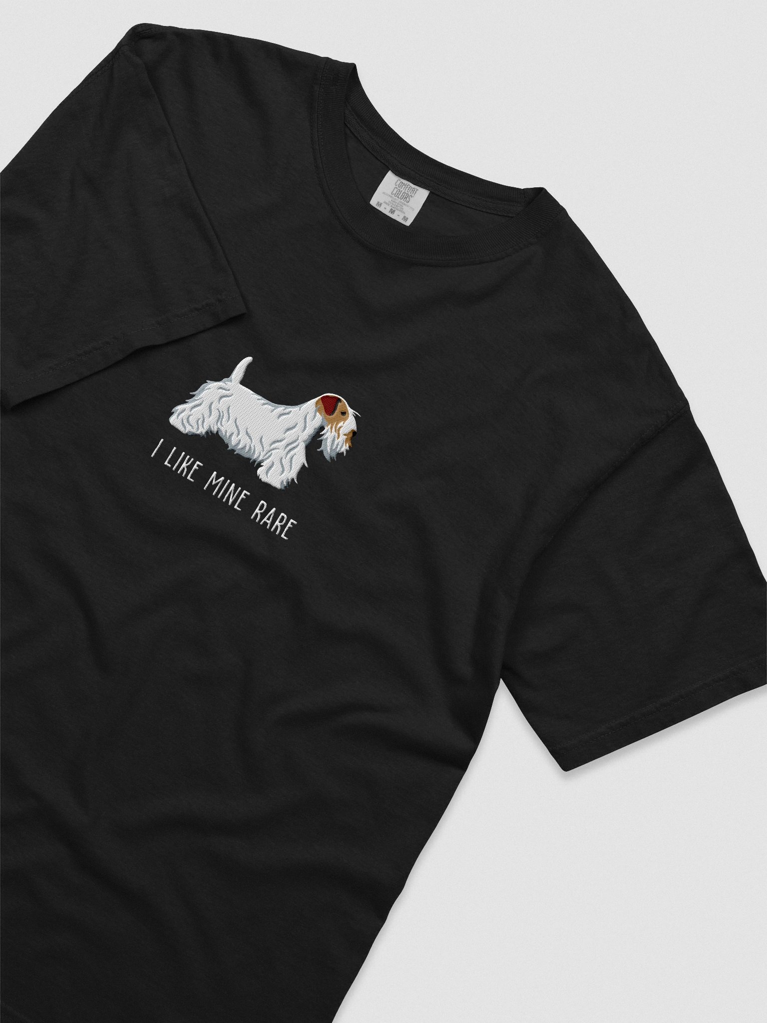 I Like Mine Rare T-Shirt(Embroidered) of a Sealyham Terrier(Brown & White) product image (8)