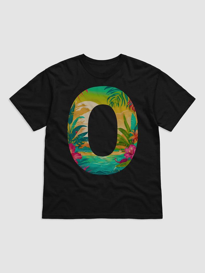 Tropical Sunset Paradise T-Shirt (Letter-O) product image (1)