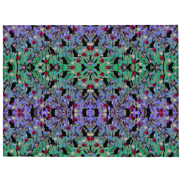 Kutzka Kitty Kaleidoscope Dream Throw Blanket product image (2)