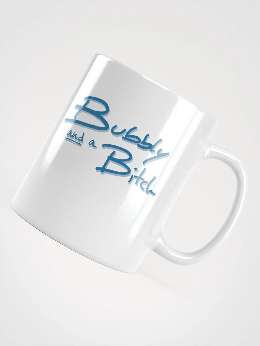 Bubbly and a B*tch (teal shadow design) mug product image (7)