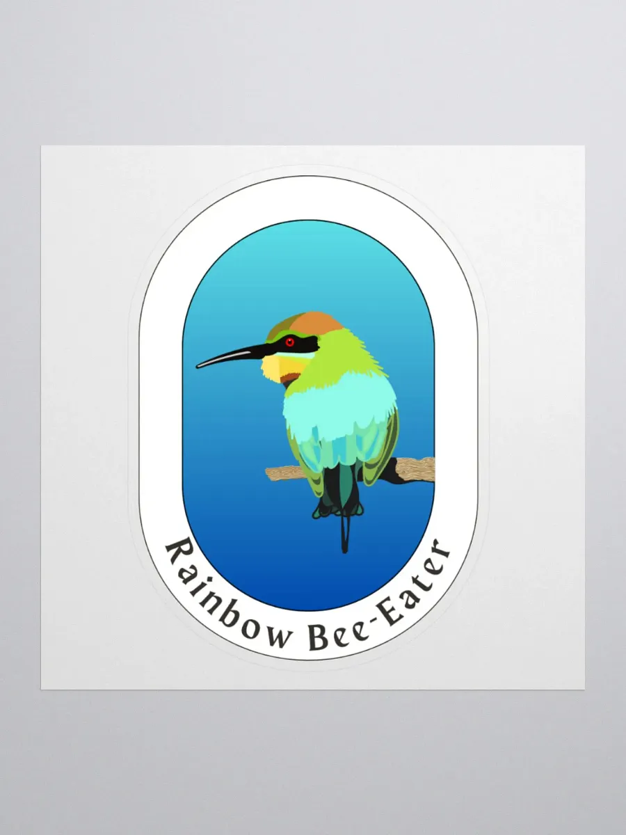 Rainbow Bee-Eater Kiss Cut Sticker product image (1)