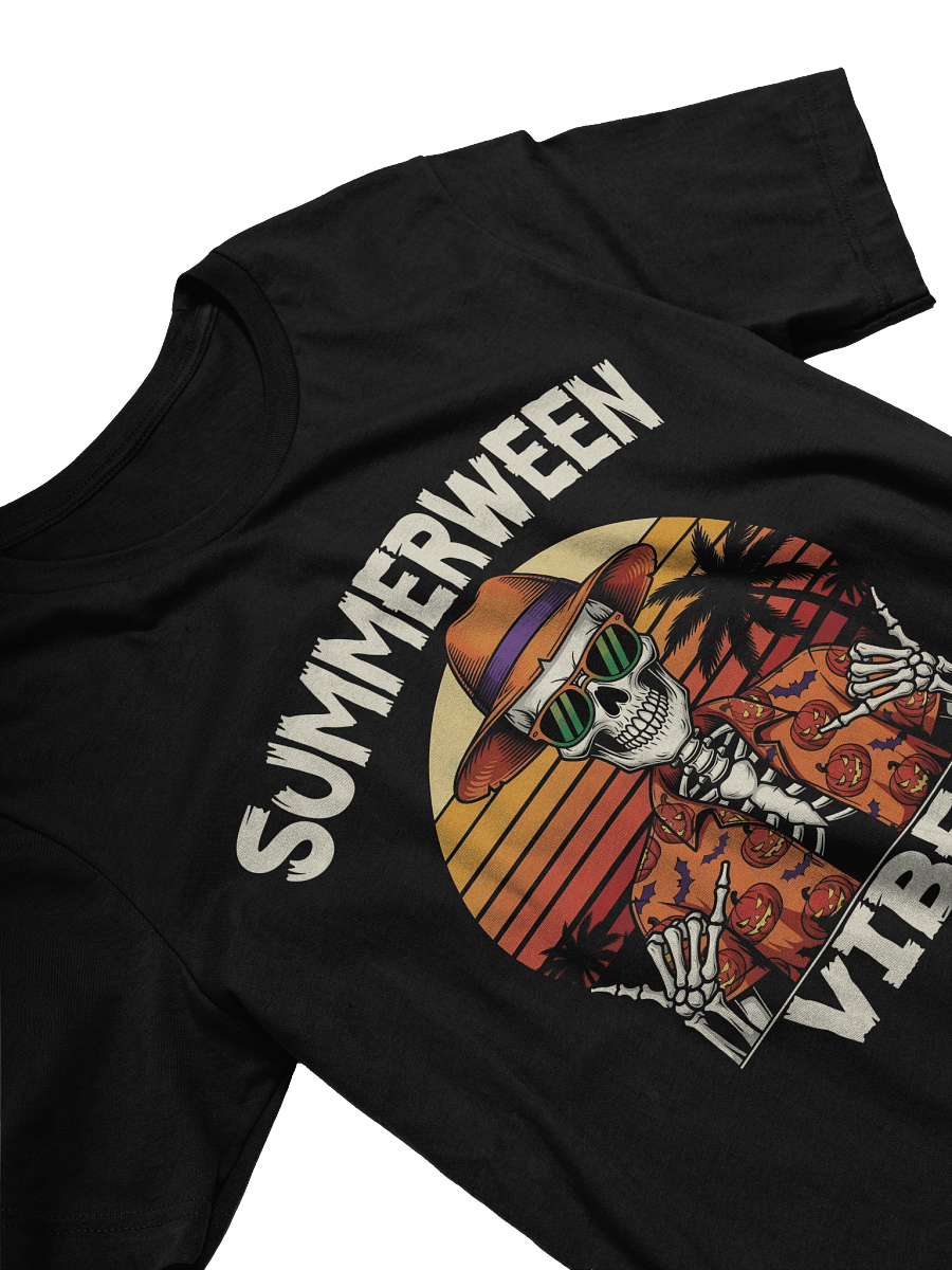 Summerween Halloween Vibes Skeleton Vacation tee product image (4)