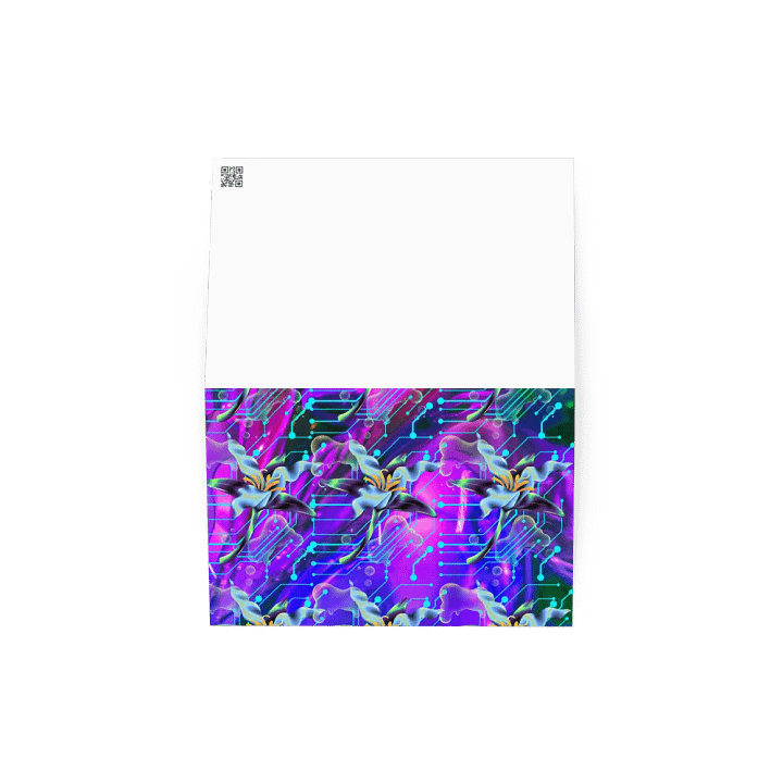 bright pink meta-magic greeting card product image (4)