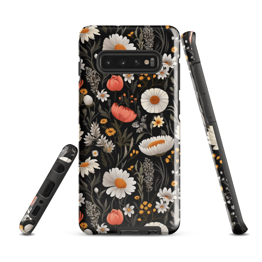 Blossom Elegance: Noir Garden Tough Samsung® Case product image (1)