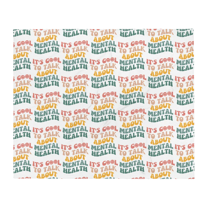 It's Cool To Talk About Mental Health Blanket product image (1)