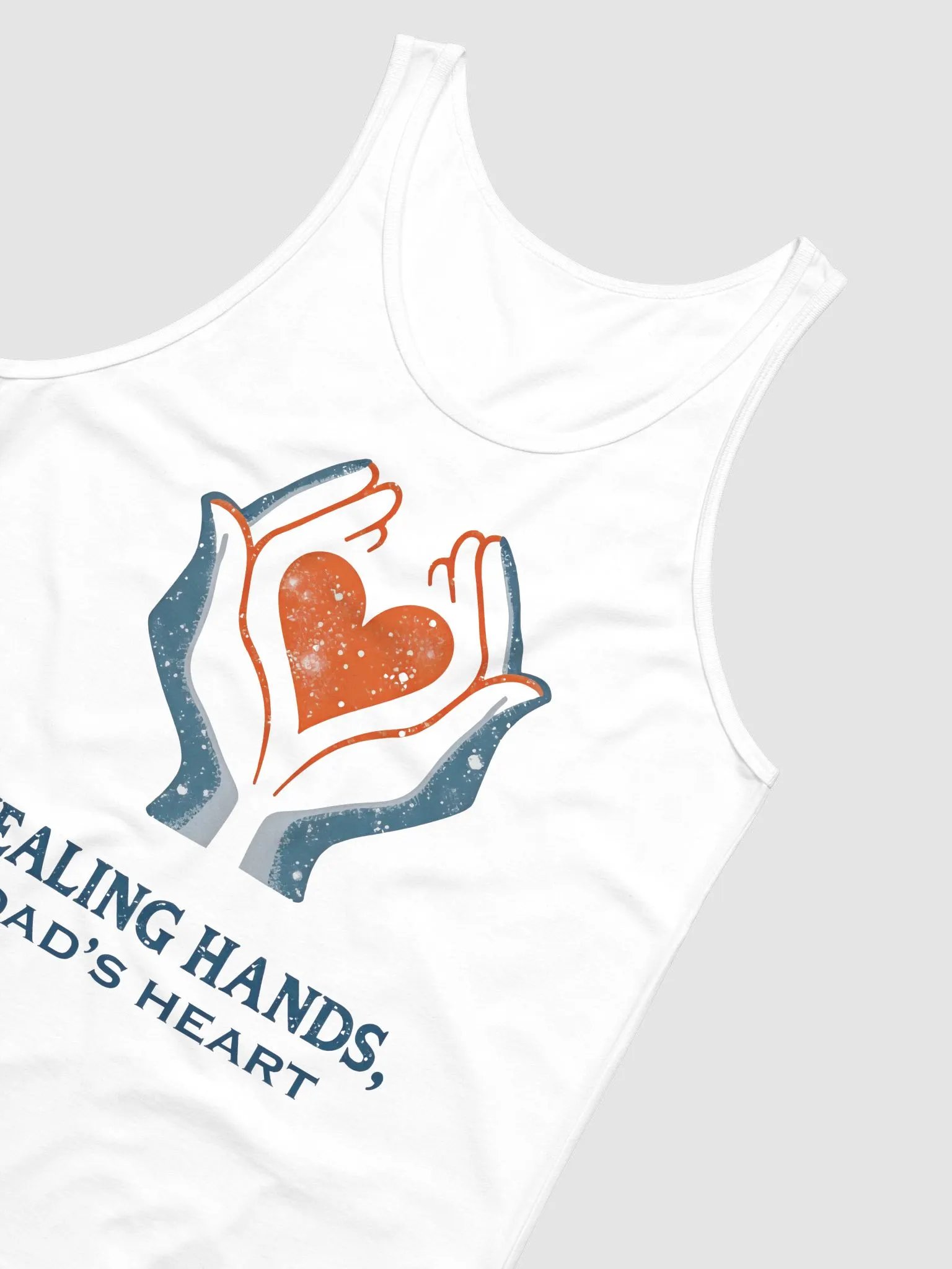 Flaming Heart , Dad's heart, Healing Hands Tank product image (16)