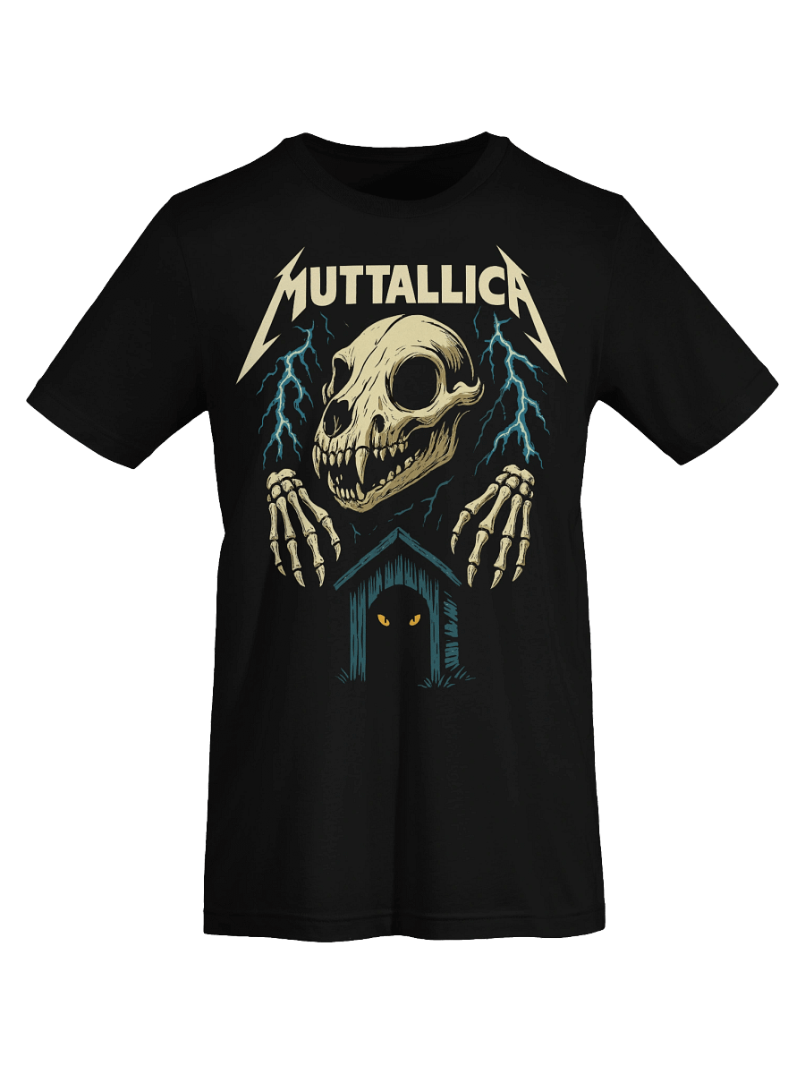 MUTTALLICA Dog Skeleton Shirt – Heavy Metal Parody Tee product image (7)