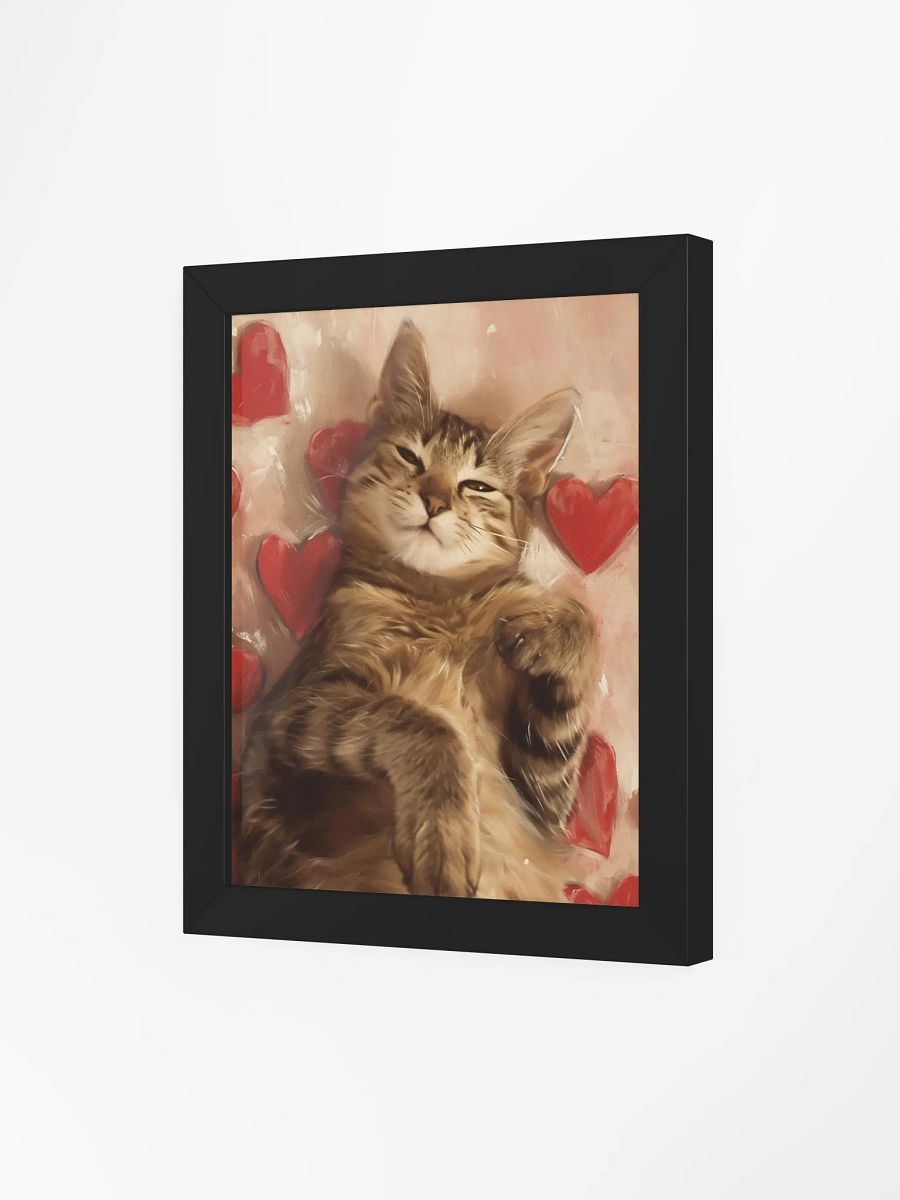 Heartfelt Feline Love - Framed Matte Poster product image (8)