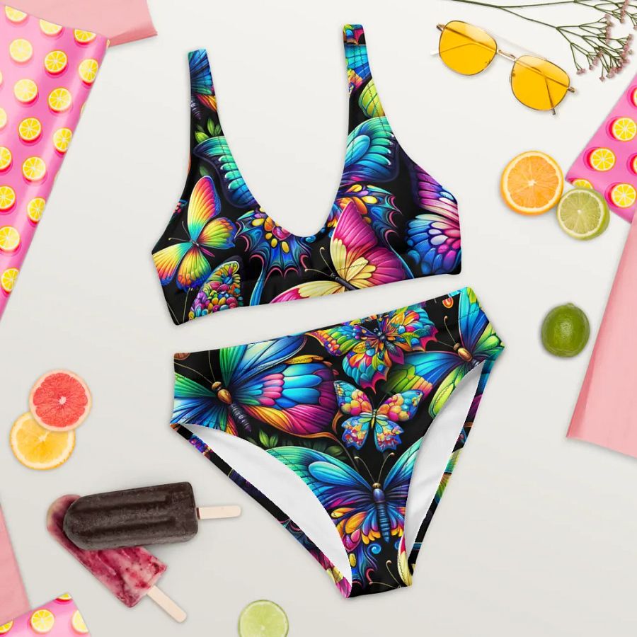 Psychedelic Butterfly Garden Bikini product image (10)