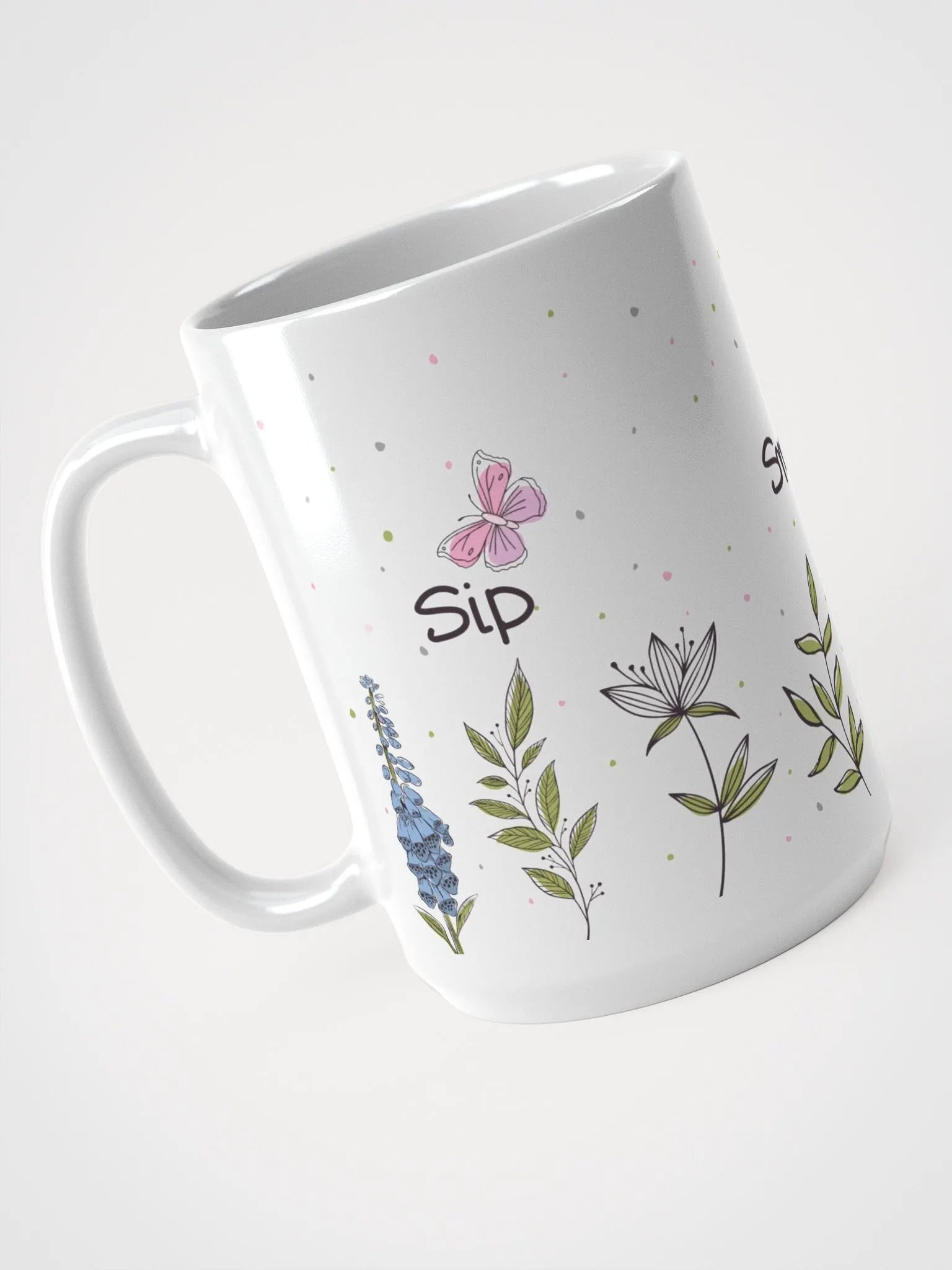 Whimsical Sip, Smile, & Bloom Mug 🌸 product image (3)