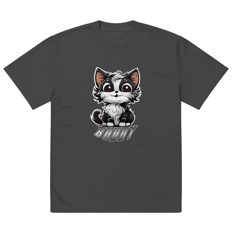 Buddy AS Colour Premium Oversized Faded T-Shirt (PRINTED) product image (4)