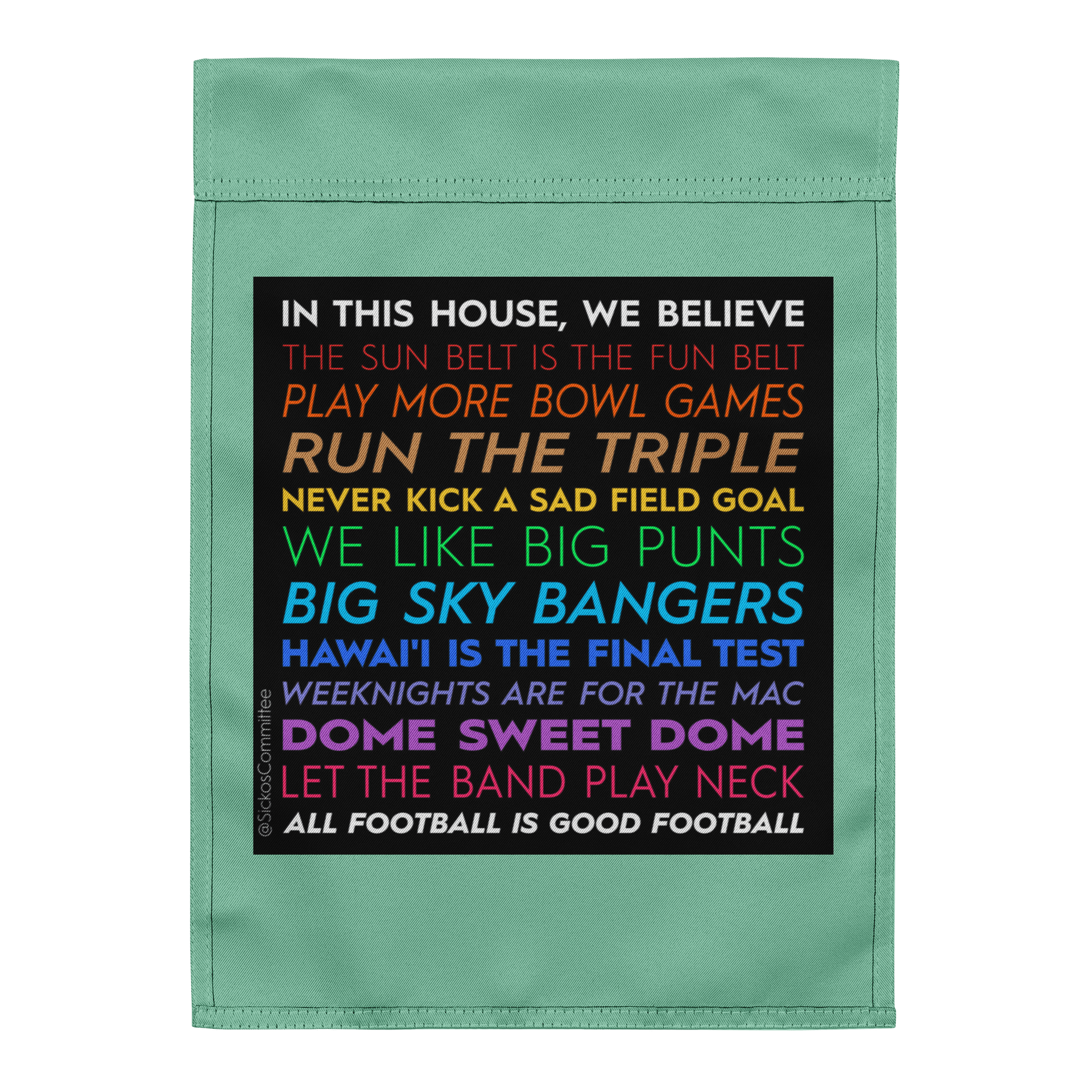 IN THIS HOUSE Version 1.5 - 12" x 17" Double Sided Garden Flag product image (3)