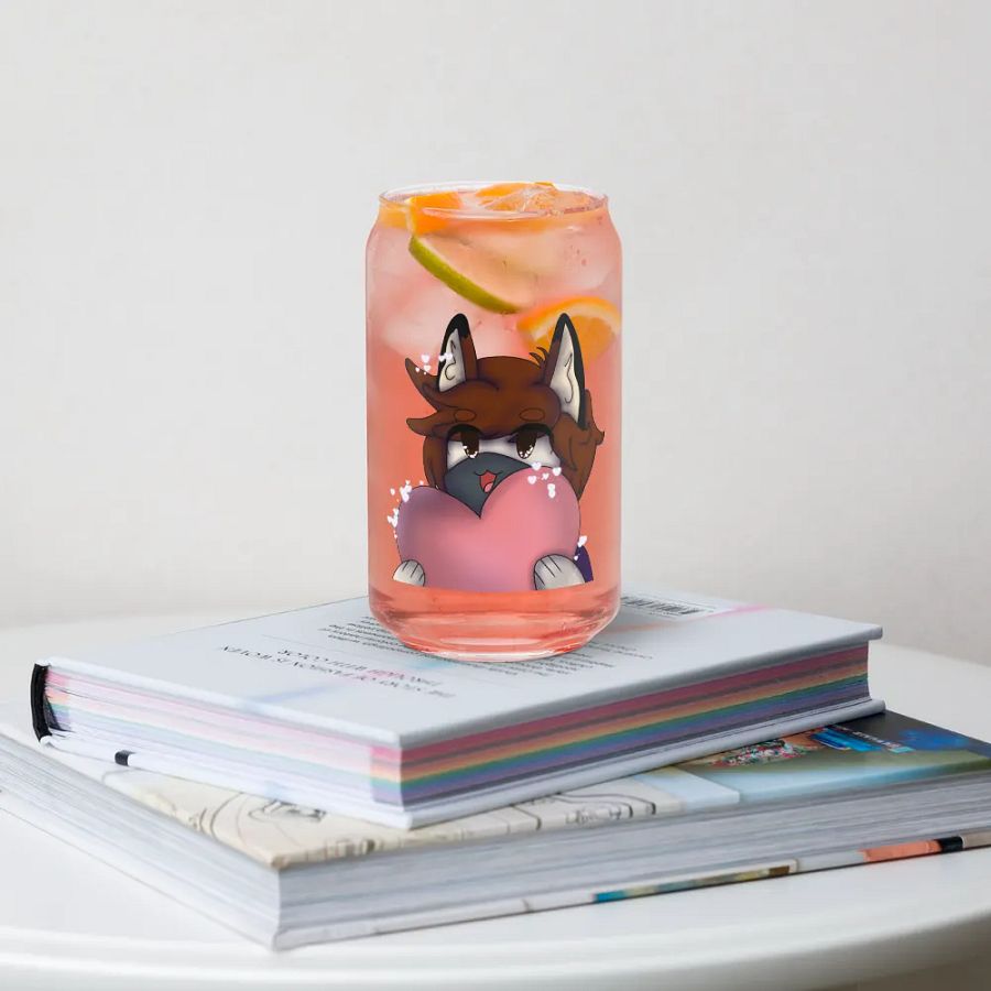 Heart emote can shaped glass product image (34)
