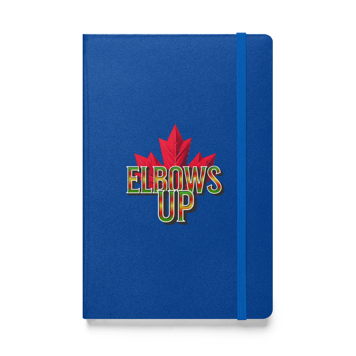 Elbows Up Maple Leaf Gradient Hardcover Notebook product image (1)