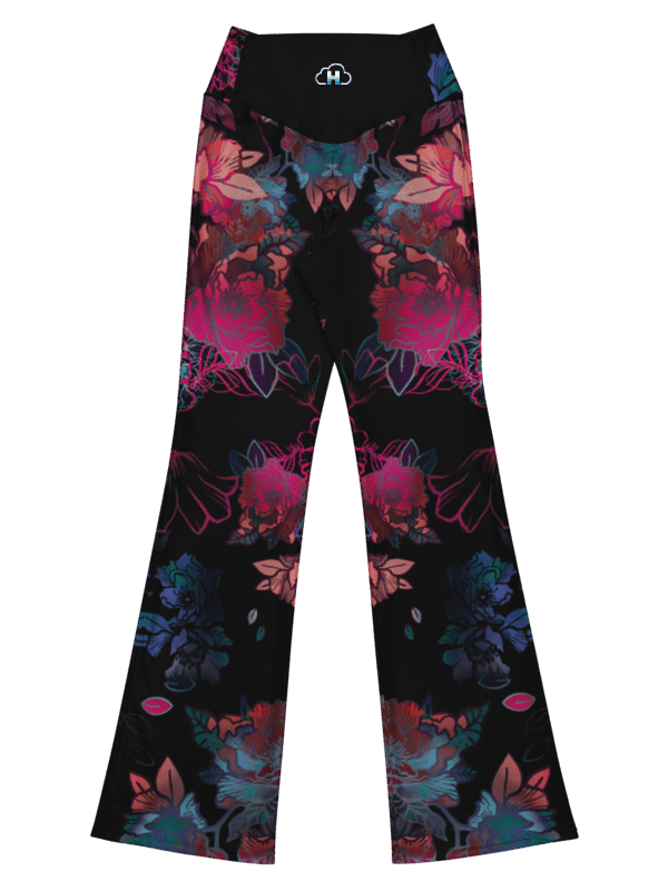 Black lace-flare leggings product image (5)