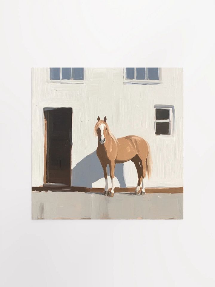 Modern Farmhouse: Brown Horse V Art Print product image (1)