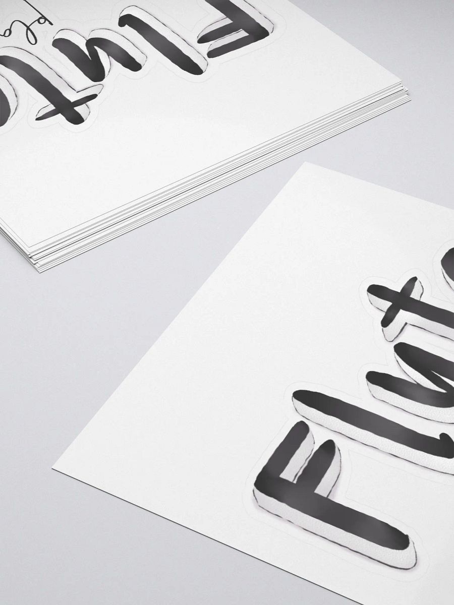 3D Flute Player Typography Sticker product image (4)