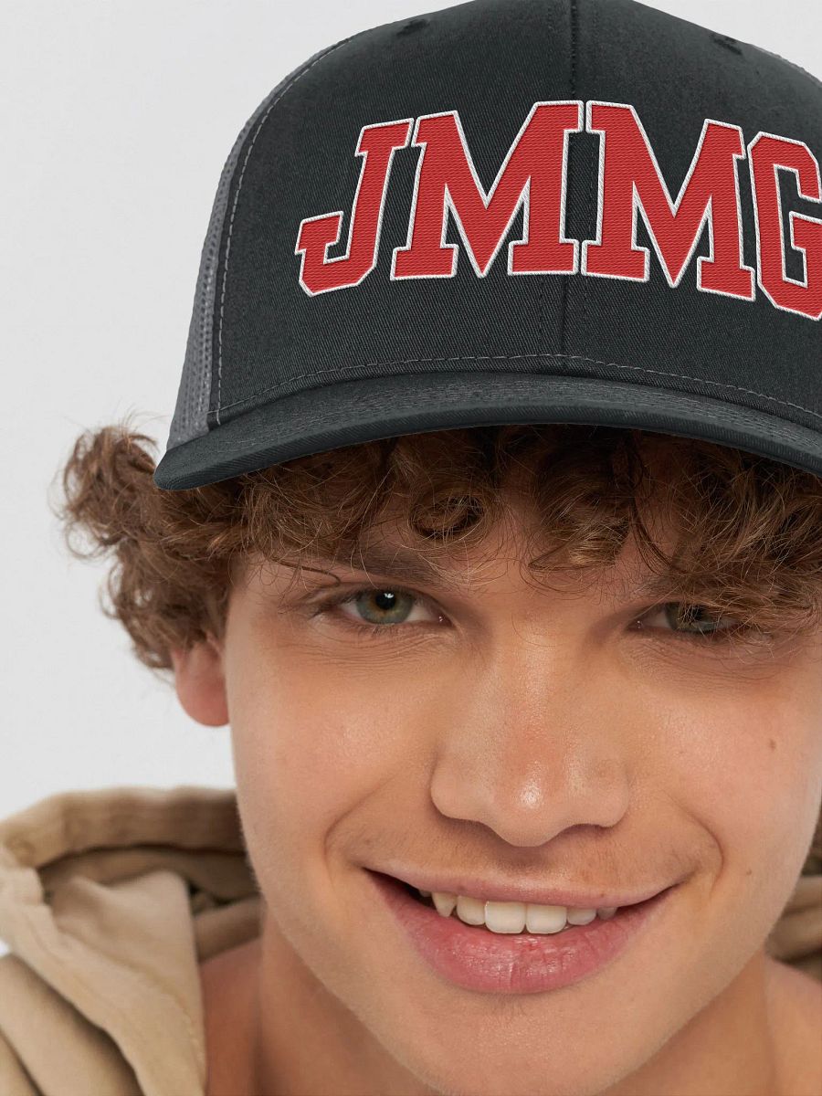 Bold Red JMMG Trucker Hat product image (8)