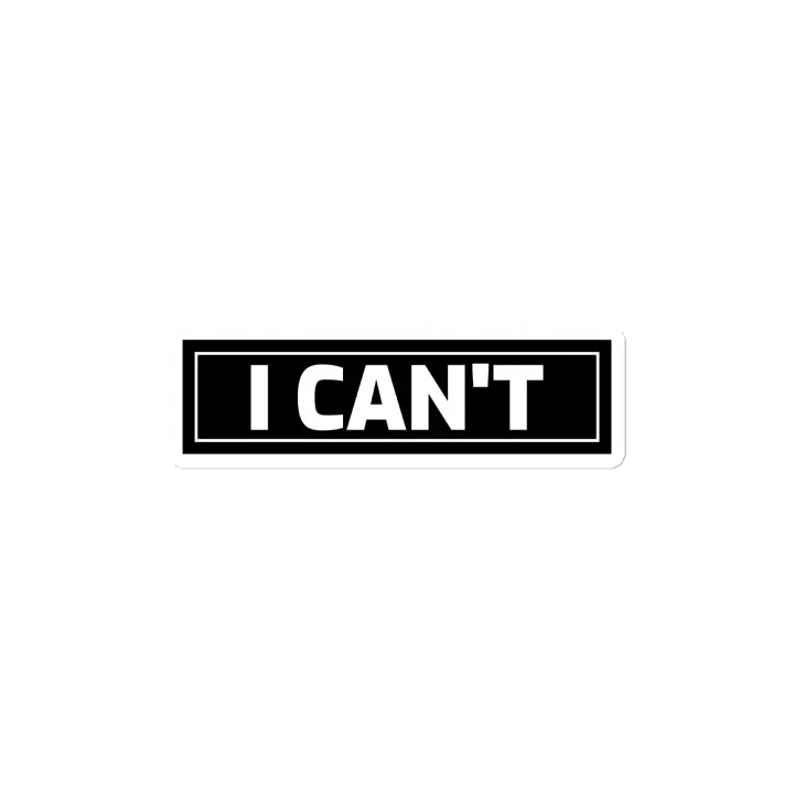 I CAN'T die cut magnet product image (2)