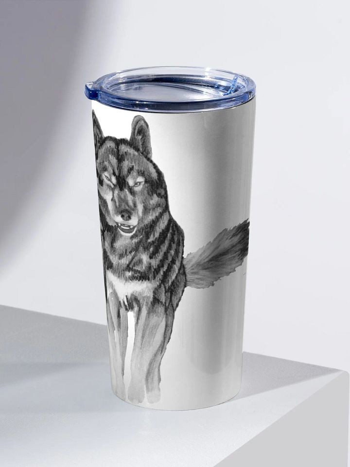 Wolf Drawing Travel Cup product image (2)