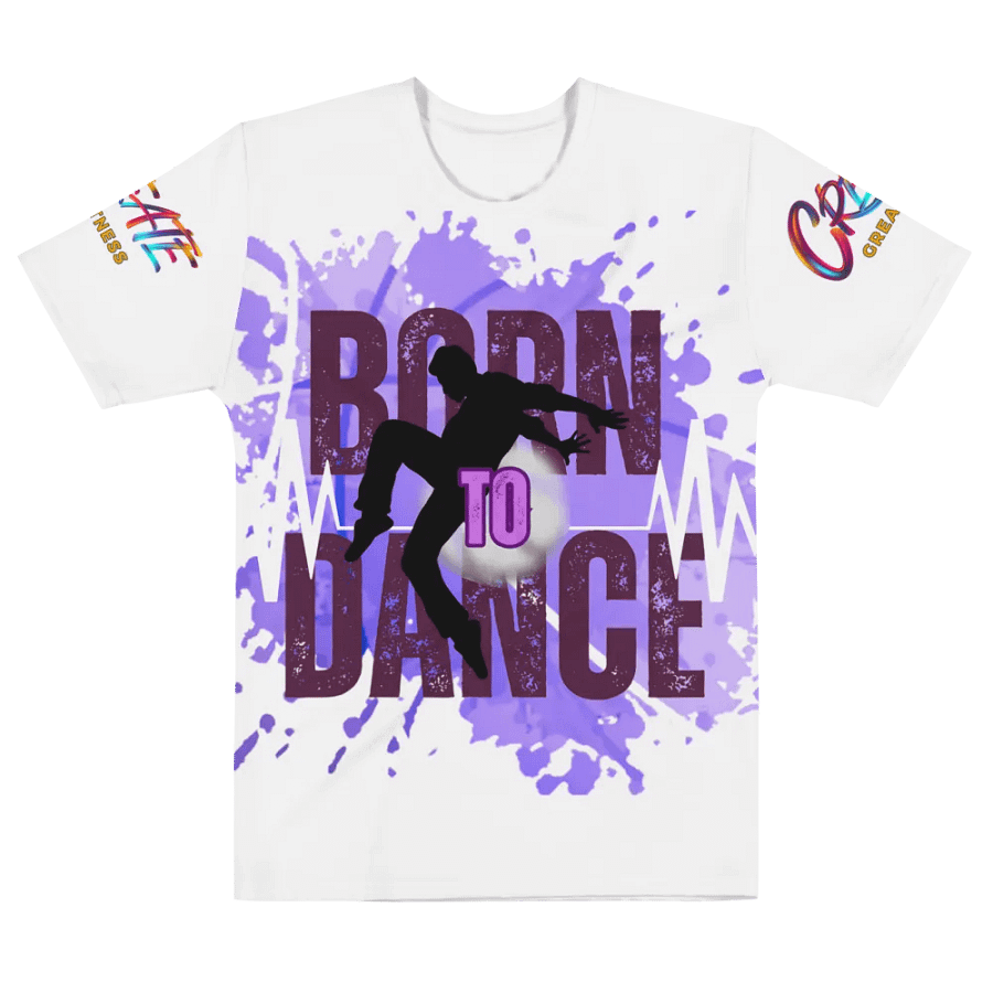 Born to Dance His Silhouette Dynamic Huge Print T-Shirt product image (8)