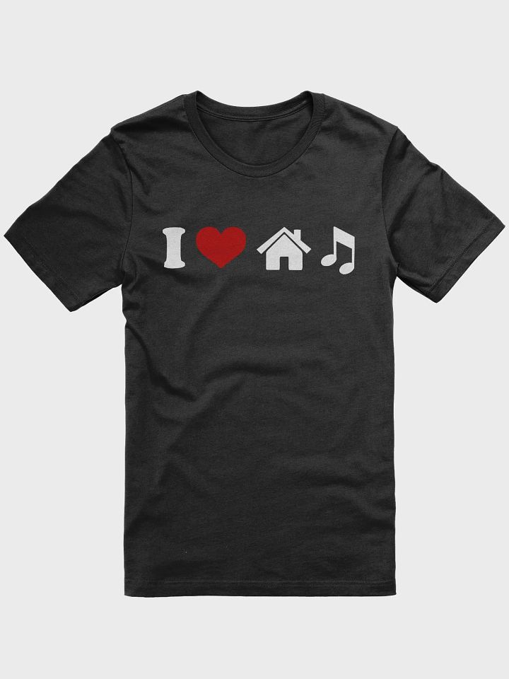 I Love House Music 1 (white red) product image (1)