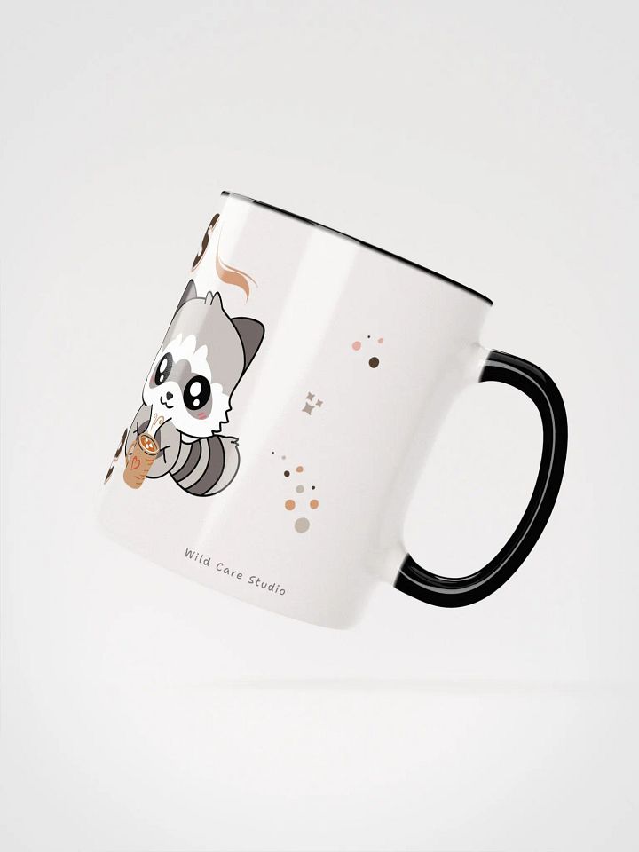 Kawaii Raccoon & Caffeine Ceramic Mug product image (2)