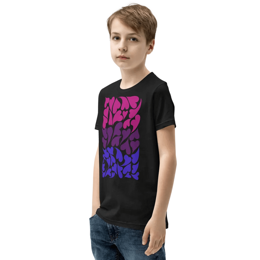 Nestled PRIDE Bisexual T-shirt (Youth) product image (7)