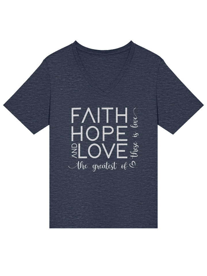 Faith, Hope & Love V-Neck Tee product image (14)