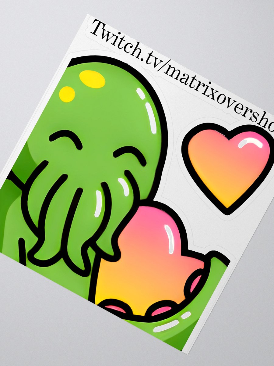 5.5 x 5.5 Cthulhu Love Sticker product image (2)
