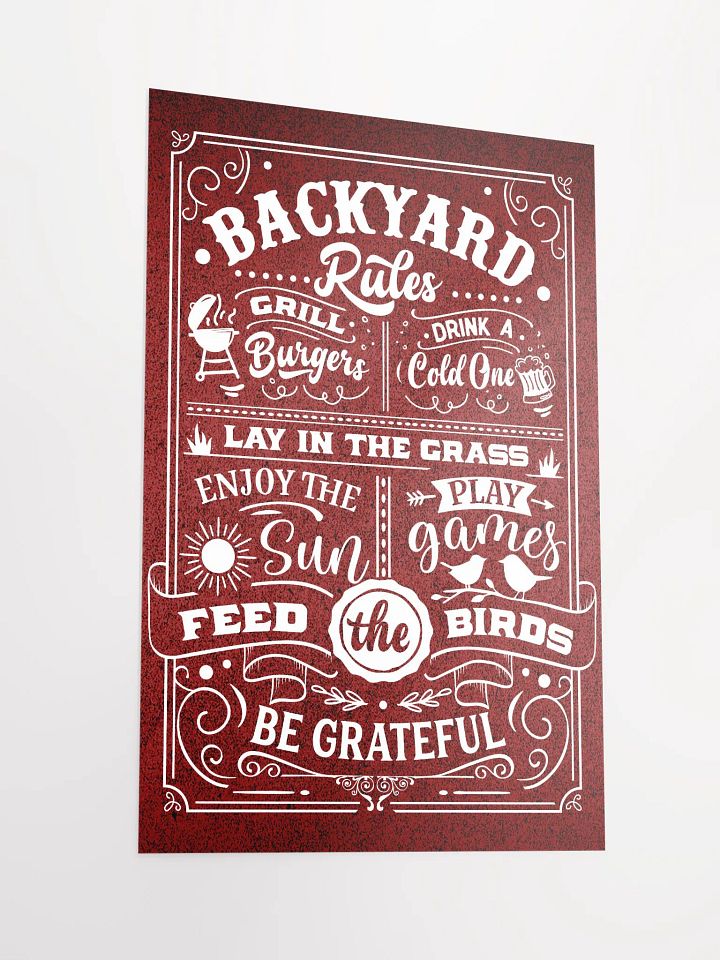 Backyard Bliss: Premium Poster product image (4)