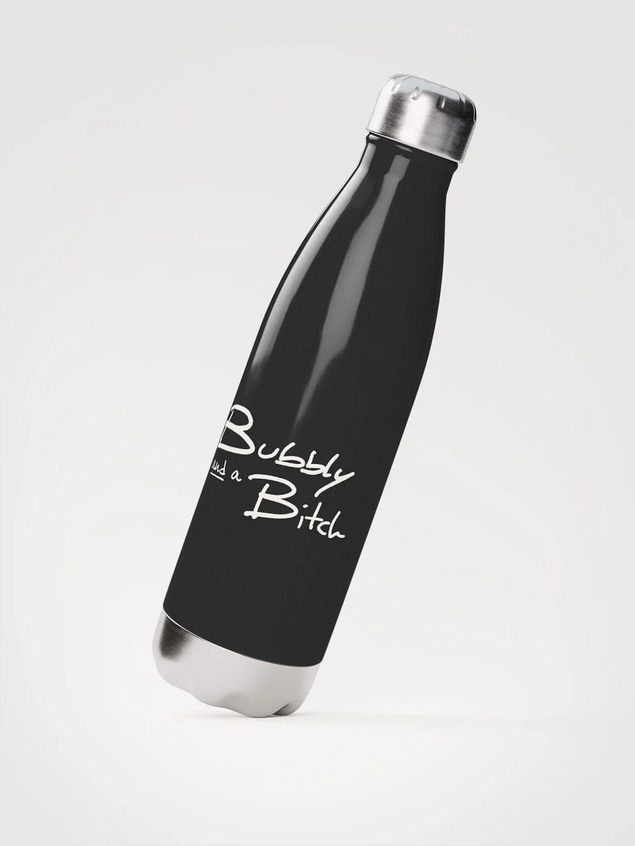Bubbly and a B*tch (white design) stainless steel water bottle product image (4)