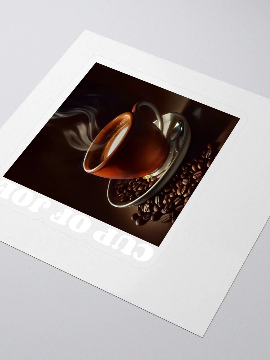 Steaming Cup of Joe Kiss Cut Stickers product image (3)