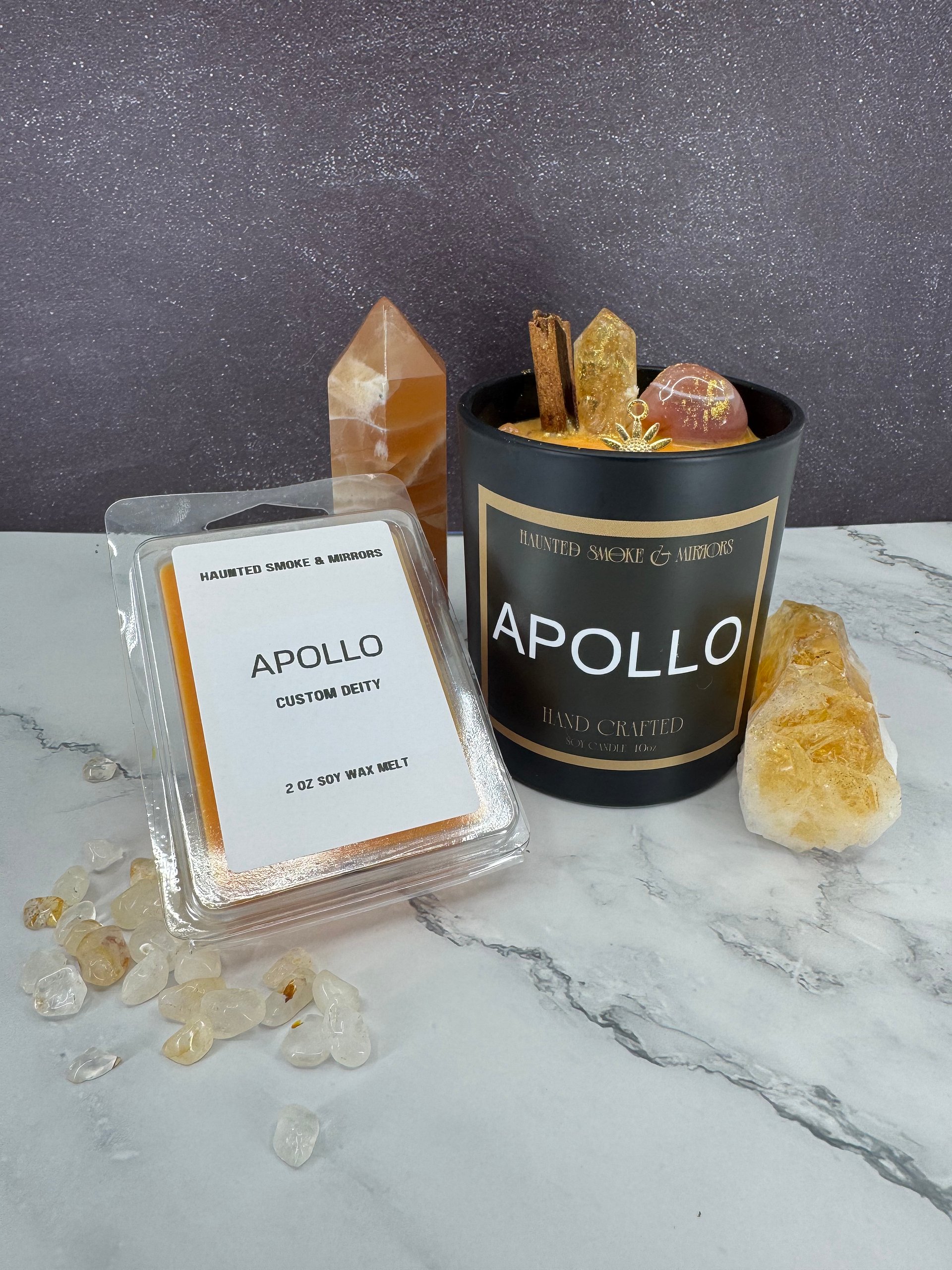 Apollo Crystal Deity Candle product image (3)