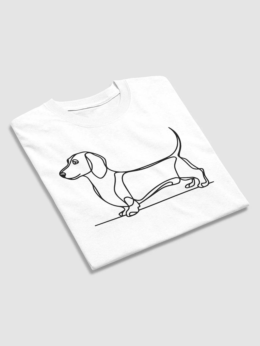 Elegant Dachshund Outline T-Shirt - Ideal for Pet Lovers product image (31)