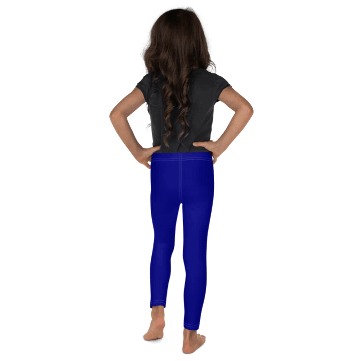 Kids Plain Color Navy Blue Leggings product image (2)