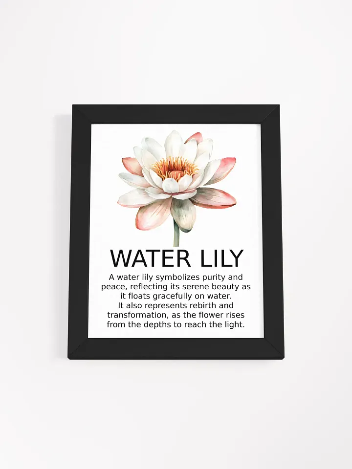 Serene Lily: Framed Matte Poster product image (1)