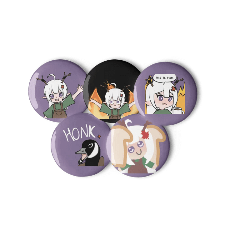 Set of 5 Silly Luna Pins/Badges/Buttons product image (2)