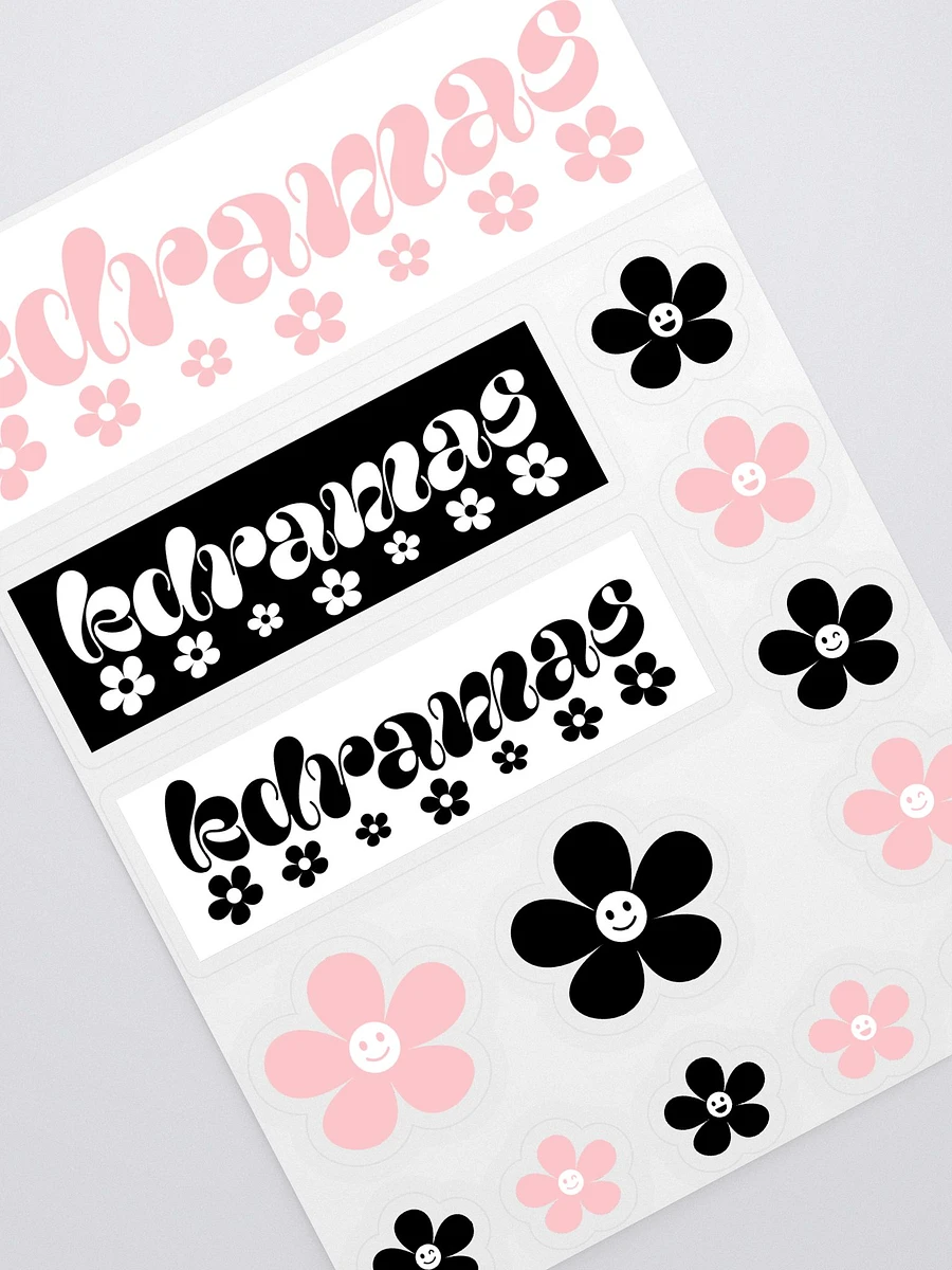 K-Dramas And Daisies Sticker Sheet With Background product image (2)
