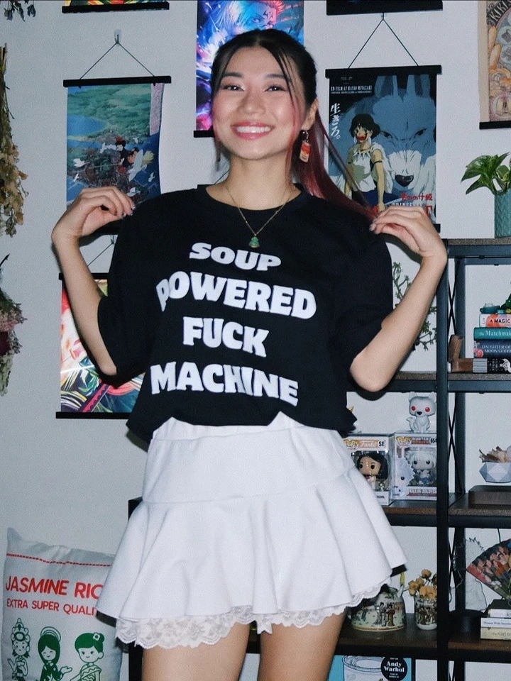 soup powered fuck machine t-shirt product image (1)