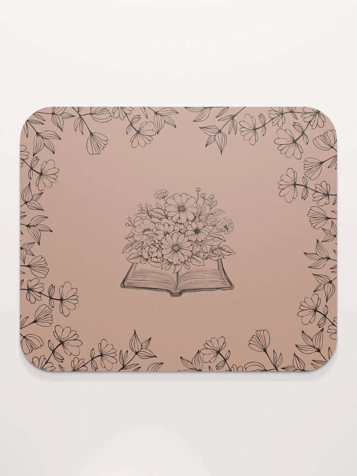 sunflowers and books mousepad product image (2)