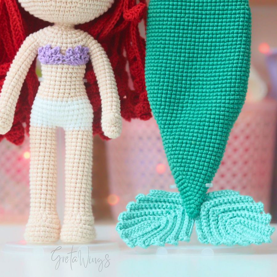Ariel Amigurumi Pattern – Mermaid Version (Digital Download) product image (4)