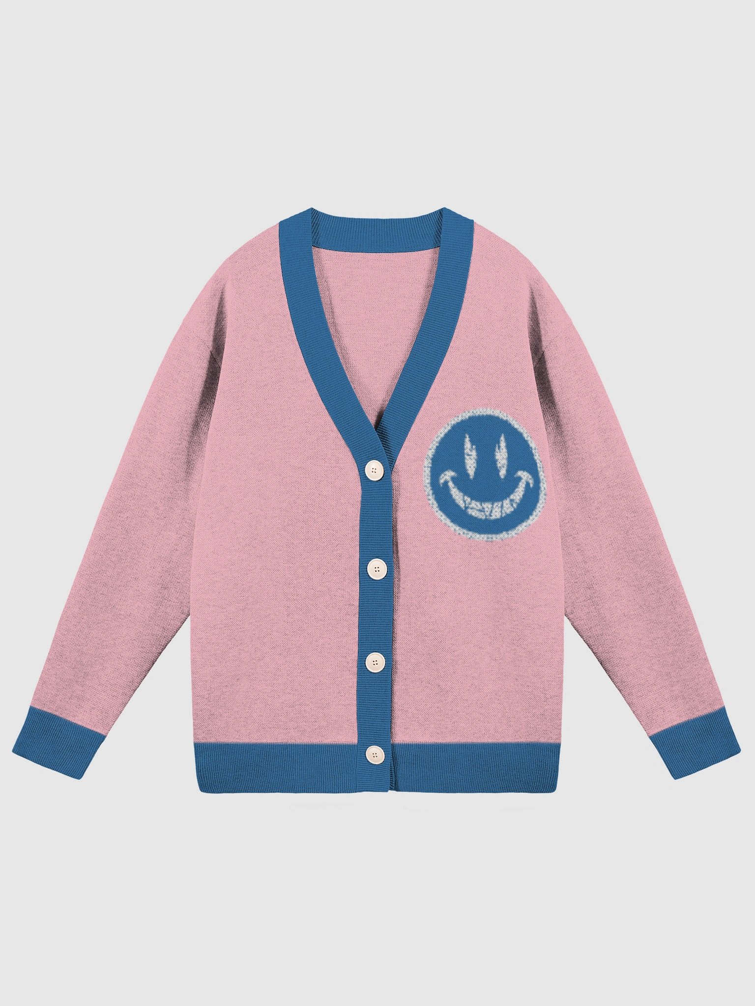 Smiley Face Jacquard Cardigan product image (1)