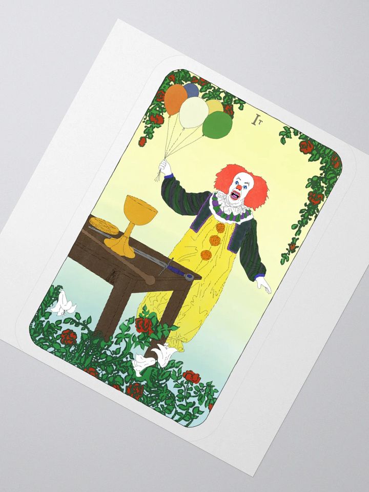 Original Pennywise Magician Tarot Card Sticker product image (2)