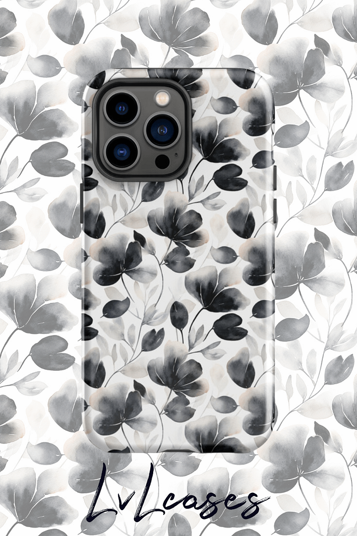 Watercolor floral pattern Tough iPhone Case product image (2)