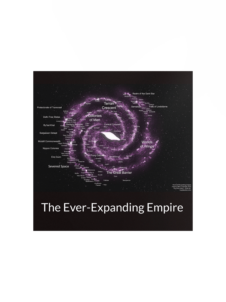 Explore the Cosmos: A Map of the Ever-Expanding Empire circa 4536 CE product image (1)